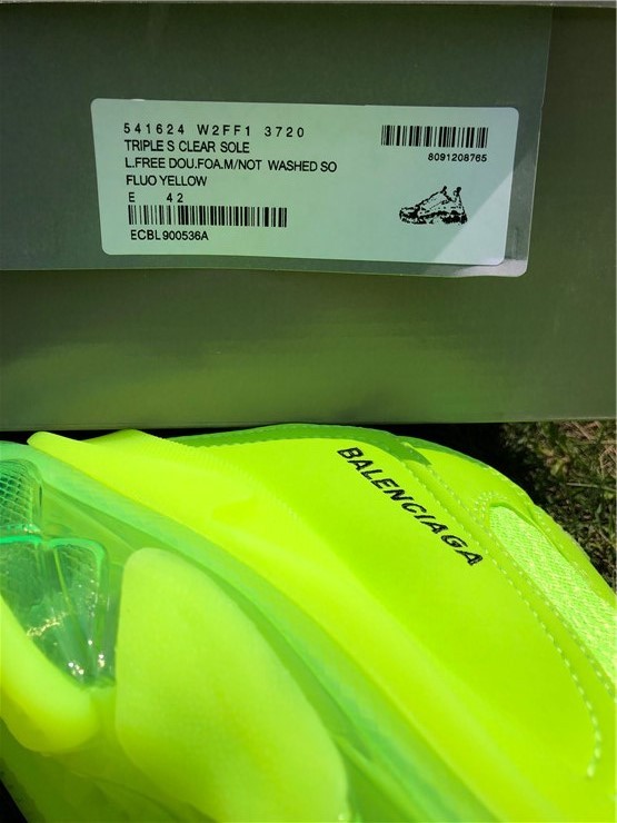 Balenciaga Air Cushion Fluorescent Green（7-12 work day deliver）