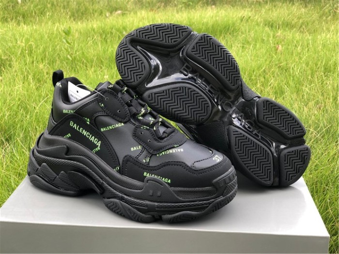 Balenciaga Papa Black and Green Letters（7-12 work day deliver）
