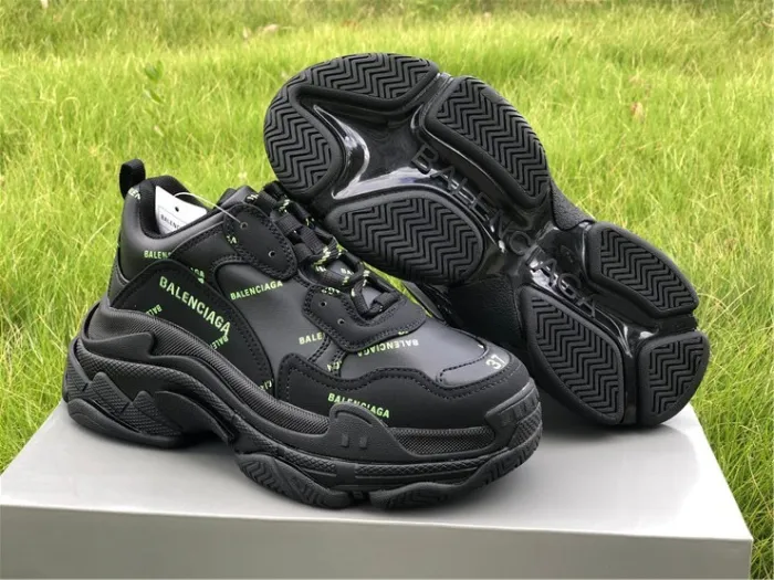 Balenciaga Papa Black and Green Letters（7-12 work day deliver）