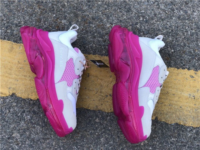 Balenciaga Air Cushion Daddy Women's Shoes White and Pink（7-12 work day deliver）