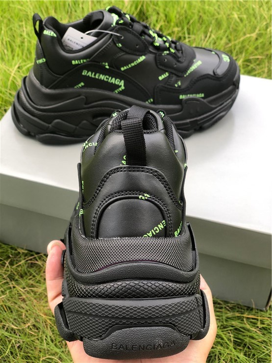 Balenciaga Papa Black and Green Letters（7-12 work day deliver）