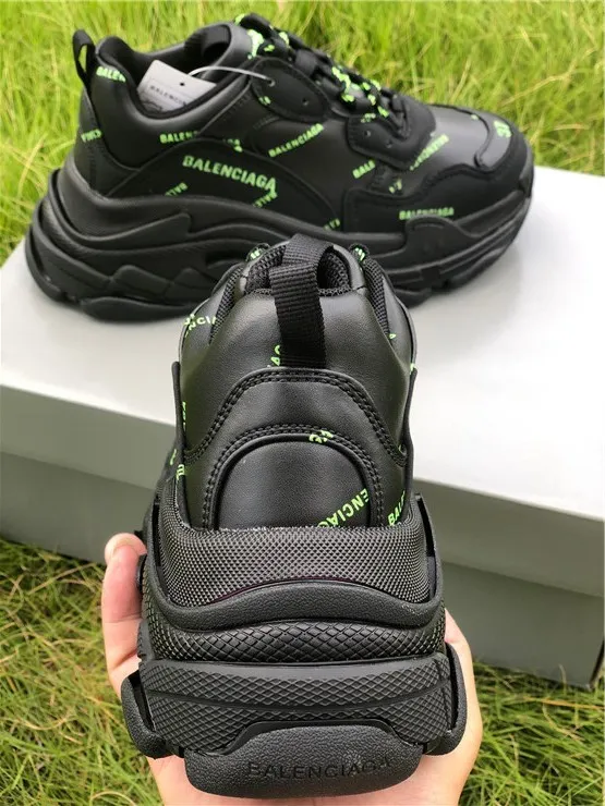 Balenciaga Papa Black and Green Letters（7-12 work day deliver）