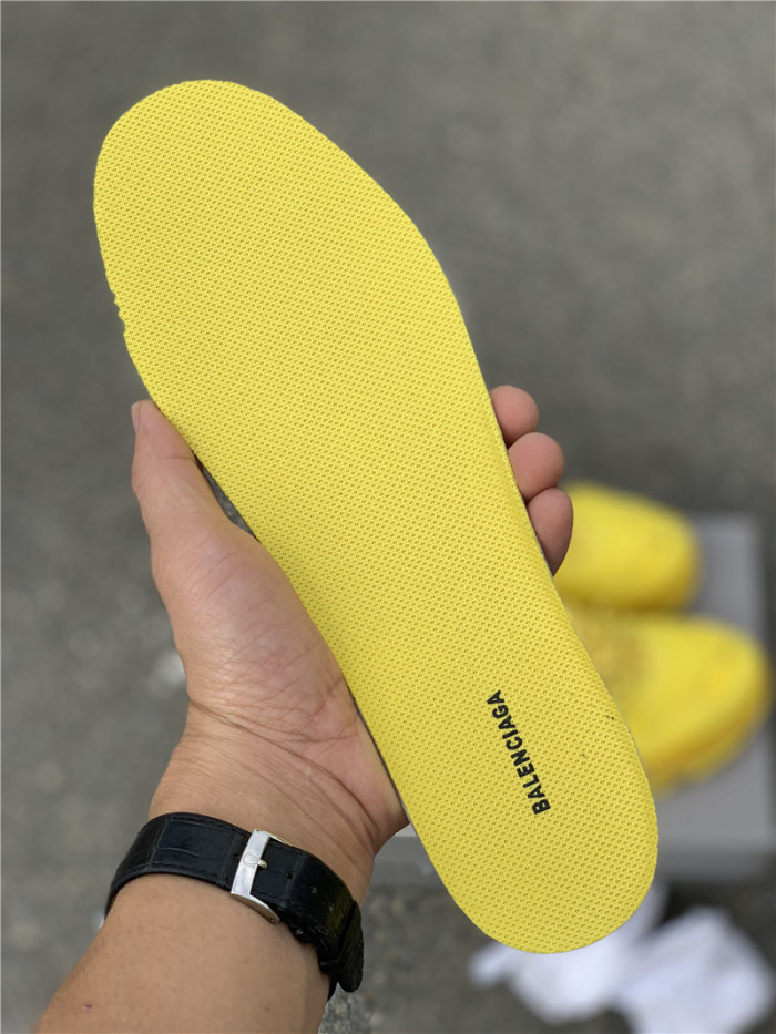 Black Balenciaga Triple-S Sneaker Old Grandpa Shoes  Yellow Air Cushion （7-12 work day deliver）