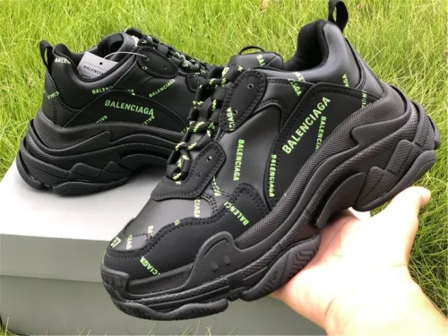 Balenciaga Papa Black and Green Letters（7-12 work day deliver）