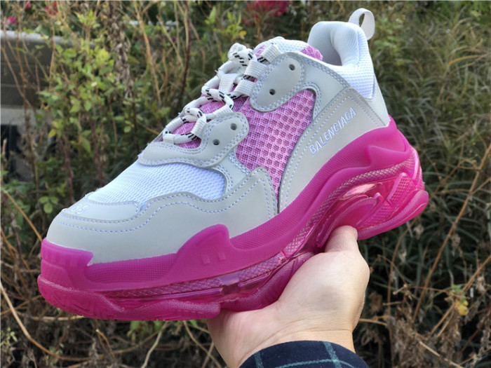 Balenciaga Air Cushion Daddy Women's Shoes White and Pink（7-12 work day deliver）