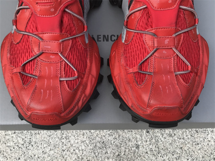 Balenciaga Hike Round Toe Drawstring Low Top Red Black（7-12 work day deliver）