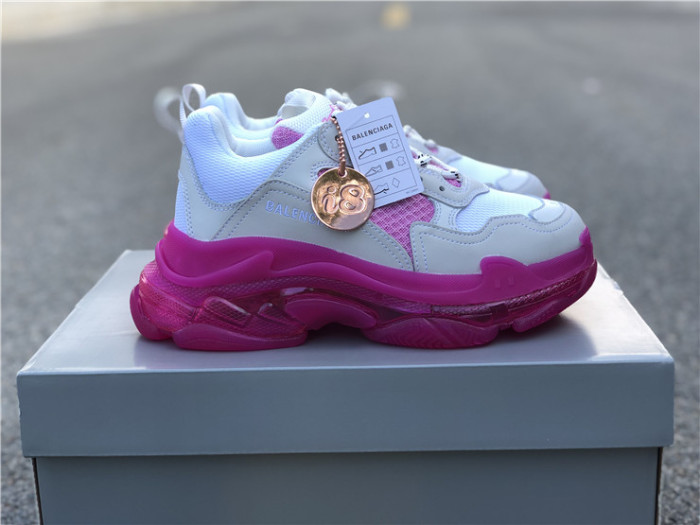 Balenciaga Air Cushion Daddy Women's Shoes White and Pink（7-12 work day deliver）