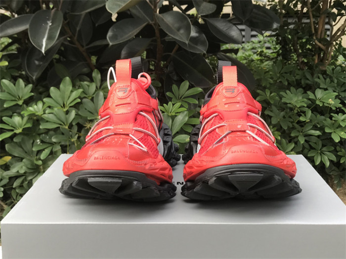 Balenciaga Hike Round Toe Drawstring Low Top Red Black（7-12 work day deliver）