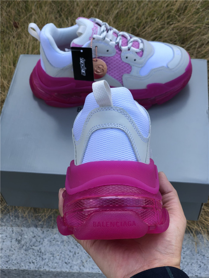 Balenciaga Air Cushion Daddy Women's Shoes White and Pink（7-12 work day deliver）
