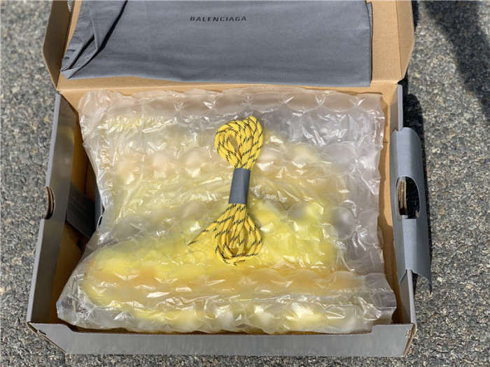 Black Balenciaga Triple-S Sneaker Old Grandpa Shoes  Yellow Air Cushion （7-12 work day deliver）