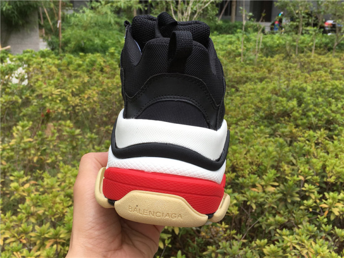Balenciaga Triple S retro shoes black and red（7-12 work day deliver）