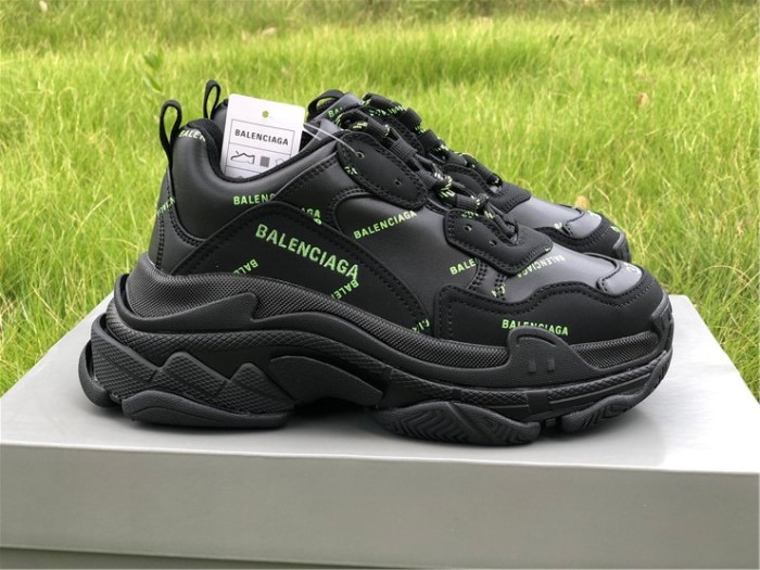Balenciaga Papa Black and Green Letters（7-12 work day deliver）