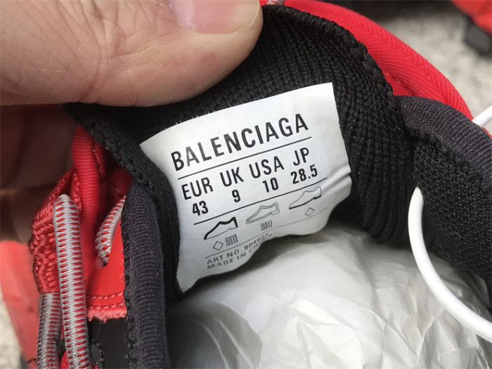 Balenciaga Hike Round Toe Drawstring Low Top Red Black（7-12 work day deliver）