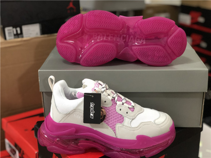 Balenciaga Air Cushion Daddy Women's Shoes White and Pink（7-12 work day deliver）