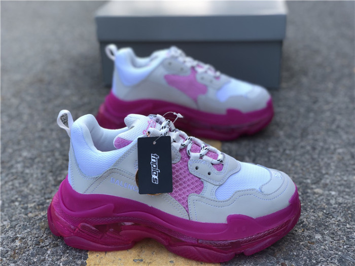 Balenciaga Air Cushion Daddy Women's Shoes White and Pink（7-12 work day deliver）