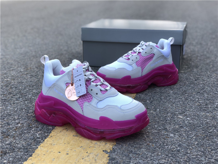 Balenciaga Air Cushion Daddy Women's Shoes White and Pink（7-12 work day deliver）