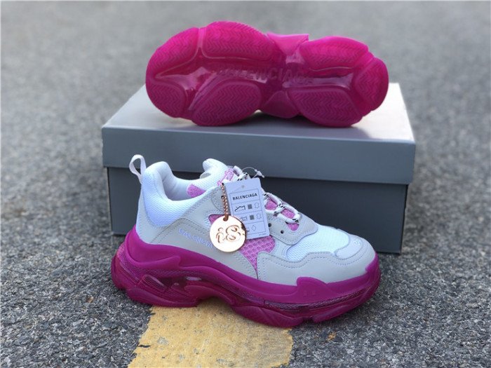 Balenciaga Air Cushion Daddy Women's Shoes White and Pink（7-12 work day deliver）