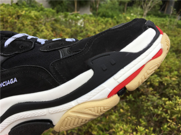 Balenciaga Triple S retro shoes black and red（7-12 work day deliver）
