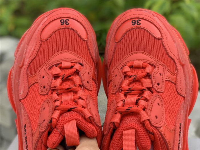 Balenciaga Air Cushion - Red Distressed Color（7-12 work day deliver）