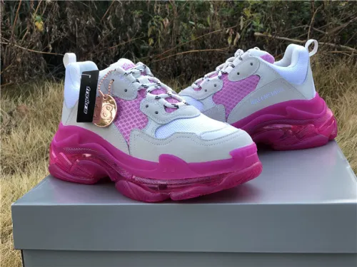 Balenciaga Air Cushion Daddy Women's Shoes White and Pink（7-12 work day deliver）