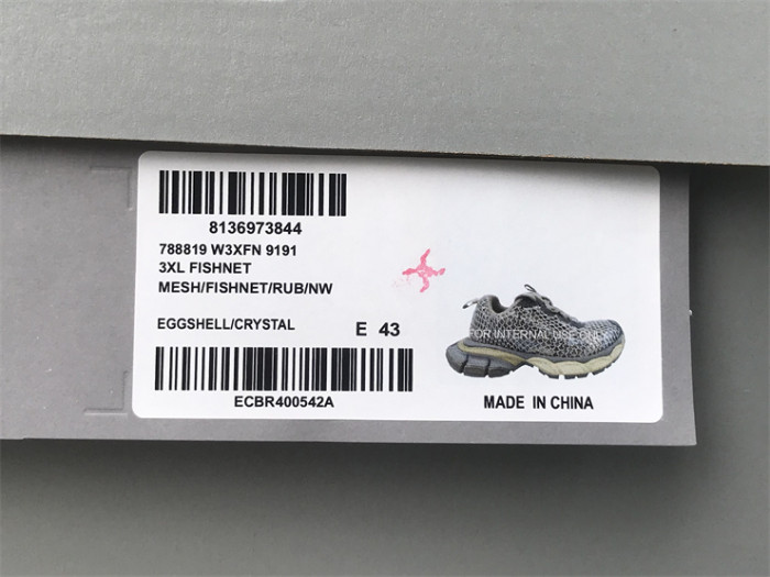 Balenciaga 10 3XL Diamond Edition Phantom Sneaker Beige Gray（7-12 work day deliver）