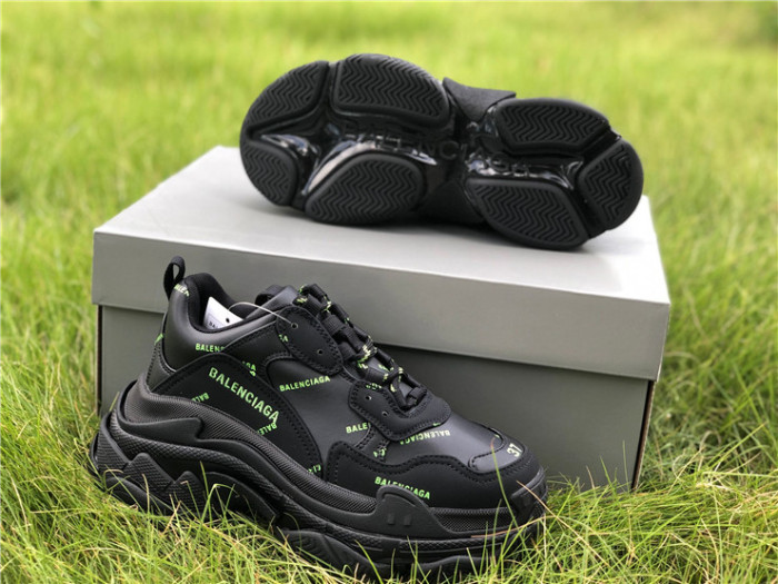 Balenciaga Papa Black and Green Letters（7-12 work day deliver）