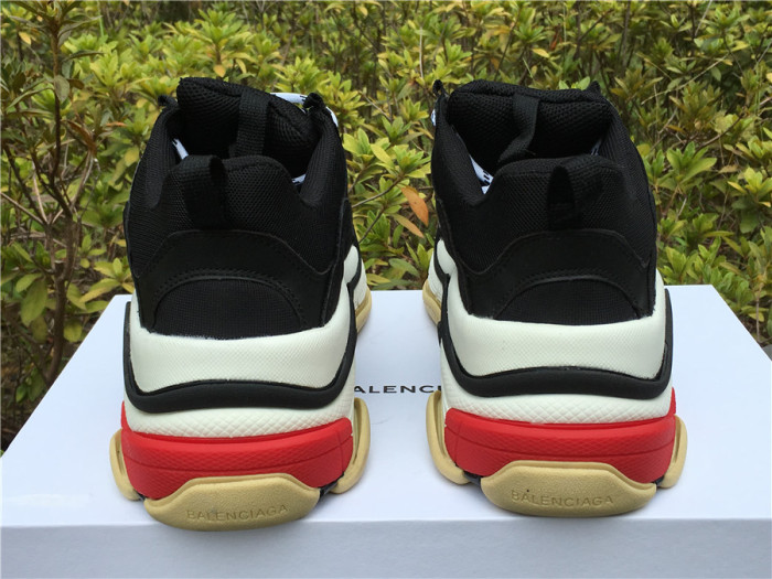Balenciaga Triple S retro shoes black and red（7-12 work day deliver）
