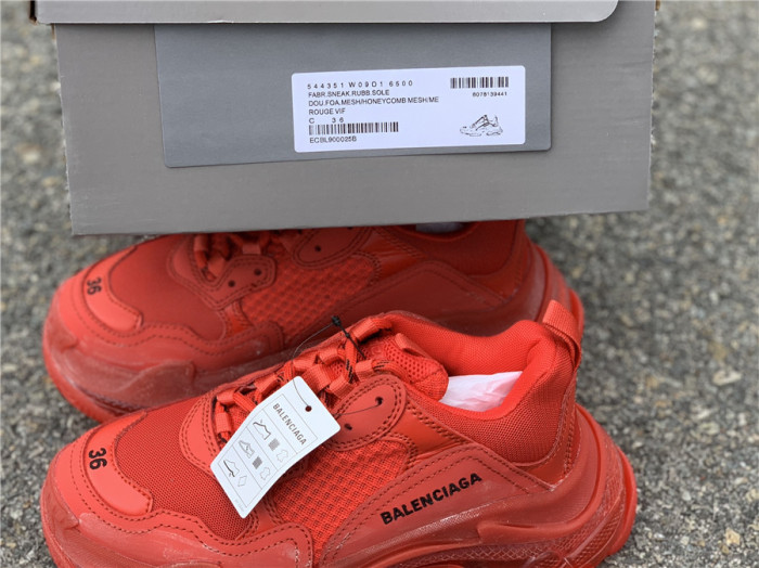 Balenciaga Air Cushion - Red Distressed Color（7-12 work day deliver）