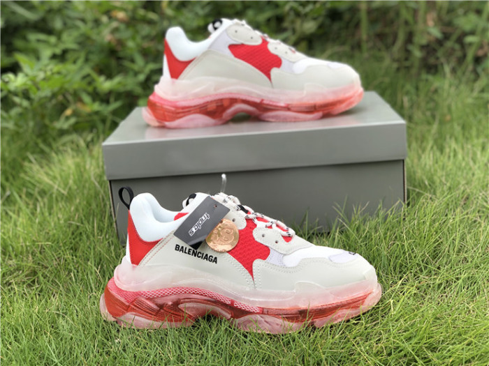Balenciaga Air Cushion Daddy White and Red（7-12 work day deliver）