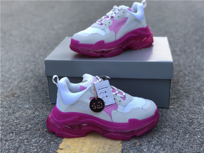 Balenciaga Air Cushion Daddy Women's Shoes White and Pink（7-12 work day deliver）