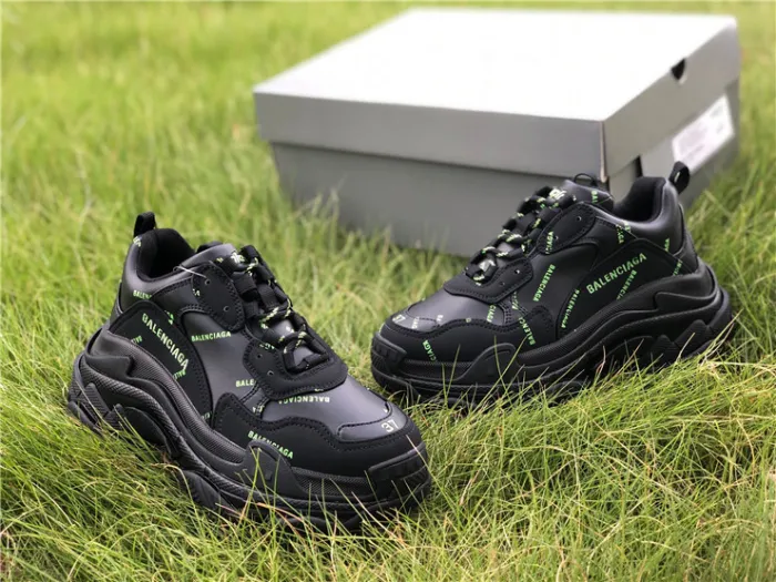Balenciaga Papa Black and Green Letters（7-12 work day deliver）