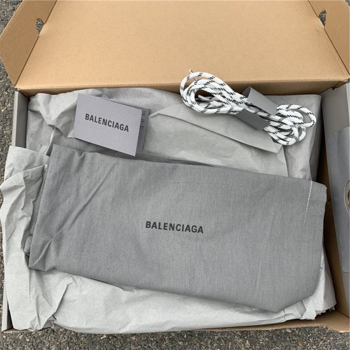 Black Balenciaga Triple-S Sneaker Old Grandpa Shoes  Transparent Air Cushion（7-12 work day deliver）