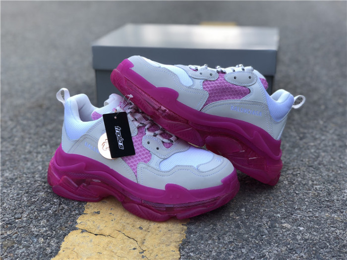 Balenciaga Air Cushion Daddy Women's Shoes White and Pink（7-12 work day deliver）