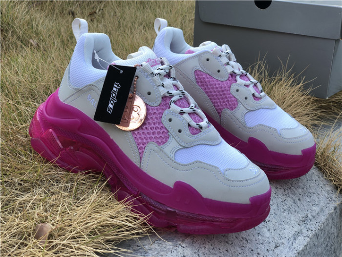 Balenciaga Air Cushion Daddy Women's Shoes White and Pink（7-12 work day deliver）