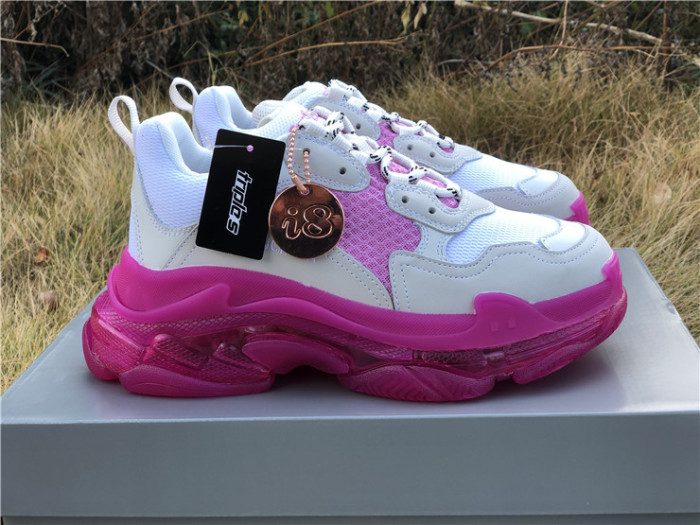 Balenciaga Air Cushion Daddy Women's Shoes White and Pink（7-12 work day deliver）