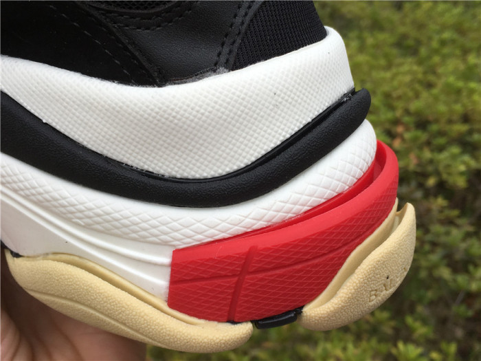 Balenciaga Triple S retro shoes black and red（7-12 work day deliver）