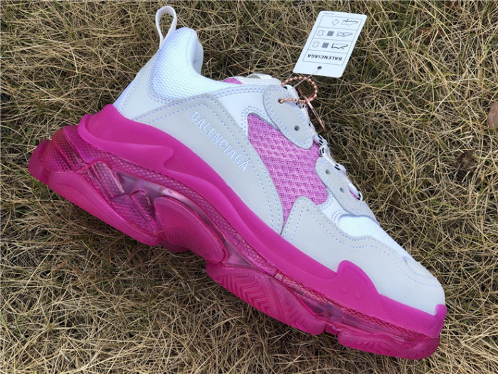 Balenciaga Air Cushion Daddy Women's Shoes White and Pink（7-12 work day deliver）