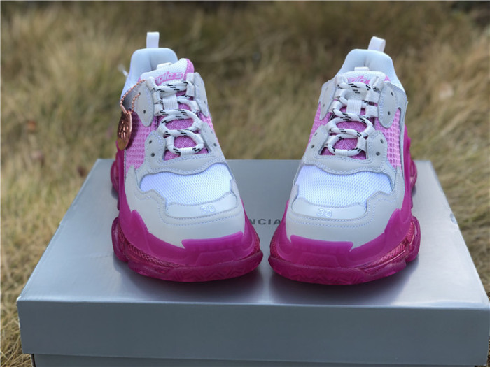 Balenciaga Air Cushion Daddy Women's Shoes White and Pink（7-12 work day deliver）