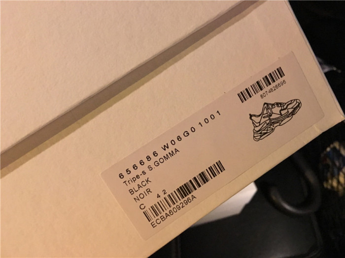Balenciaga Triple S retro shoes black and red（7-12 work day deliver）