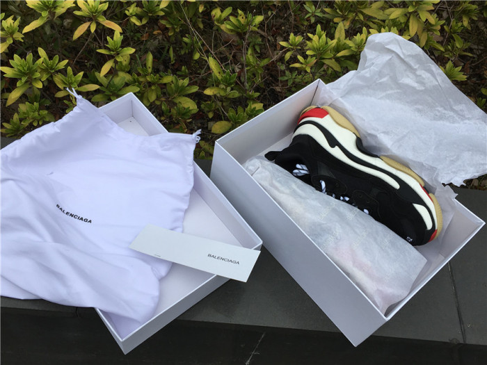 Balenciaga Triple S retro shoes black and red（7-12 work day deliver）