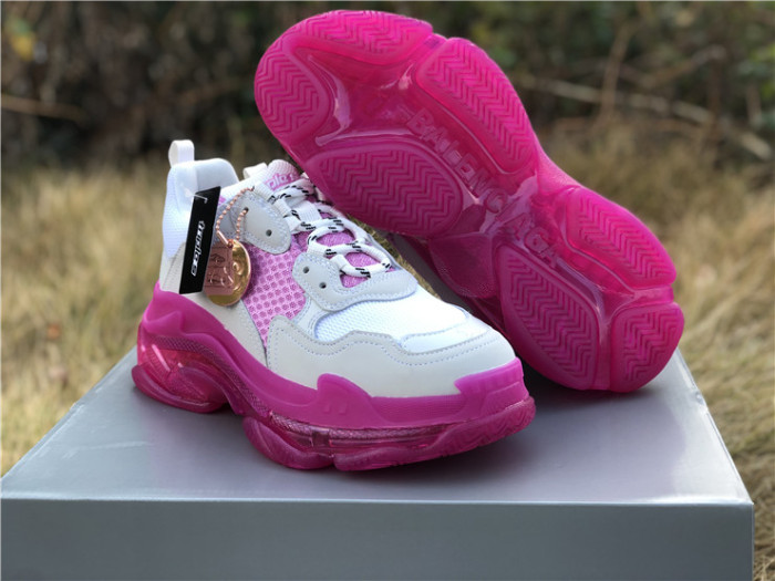 Balenciaga Air Cushion Daddy Women's Shoes White and Pink（7-12 work day deliver）