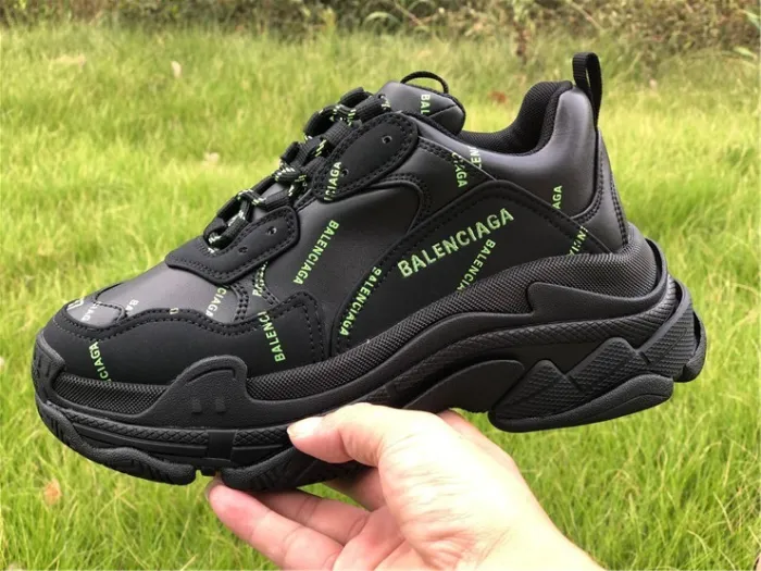 Balenciaga Papa Black and Green Letters（7-12 work day deliver）