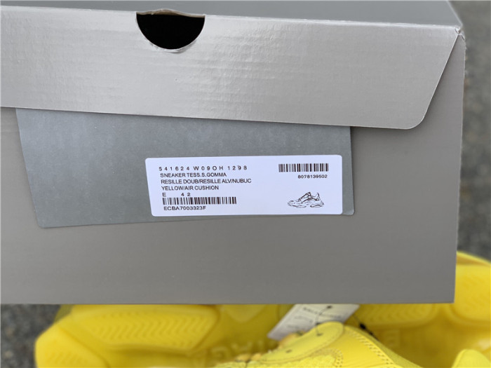 Black Balenciaga Triple-S Sneaker Old Grandpa Shoes  Yellow Air Cushion （7-12 work day deliver）