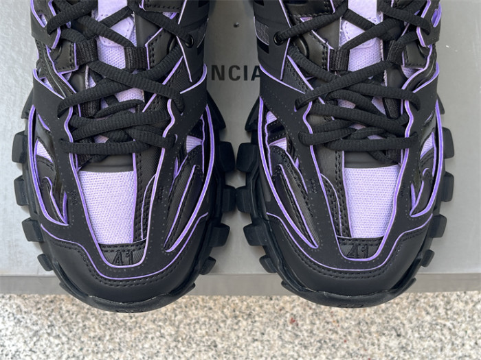 Balenciaga 3.0 Track Sock Black Purple Flyweave Nylon White Black（7-12 work day deliver）