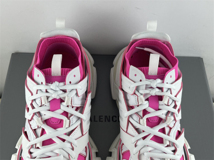 Balenciaga 3.0 Track Sock White Red Flyweave Nylon（7-12 work day deliver）