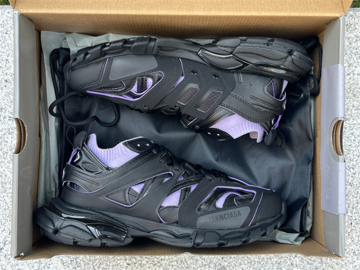 Balenciaga 3.0 Track Sock Black Purple Flyweave Nylon White Black（7-12 work day deliver）