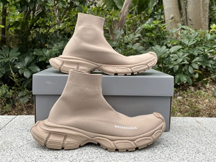 Balenciaga 10 3XL Beige Khaki Socks Shoes（7-12 work day deliver）