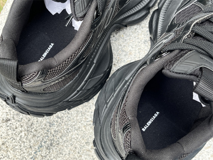 Balenciaga 10XL CARGO Black Mesh Round Toe Lace-up Low Top（7-12 work day deliver）