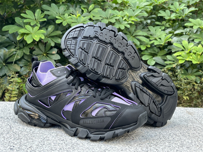 Balenciaga 3.0 Track Sock Black Purple Flyweave Nylon White Black（7-12 work day deliver）