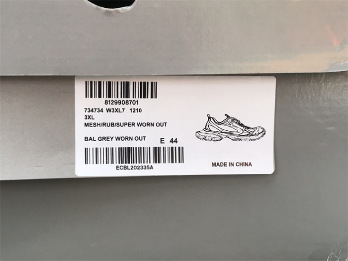 Balenciaga 10 3XL black gray（7-12 work day deliver）